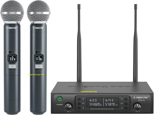 Phenyx Pro Dual UHF Wireless Microphone PTU-71-2H